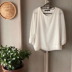 Zara®️ Woman Chiffon Top